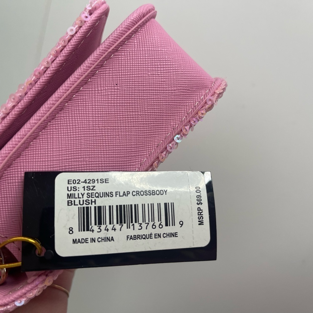Pink sequin crossbody by Bebe - Picture 7 of 7